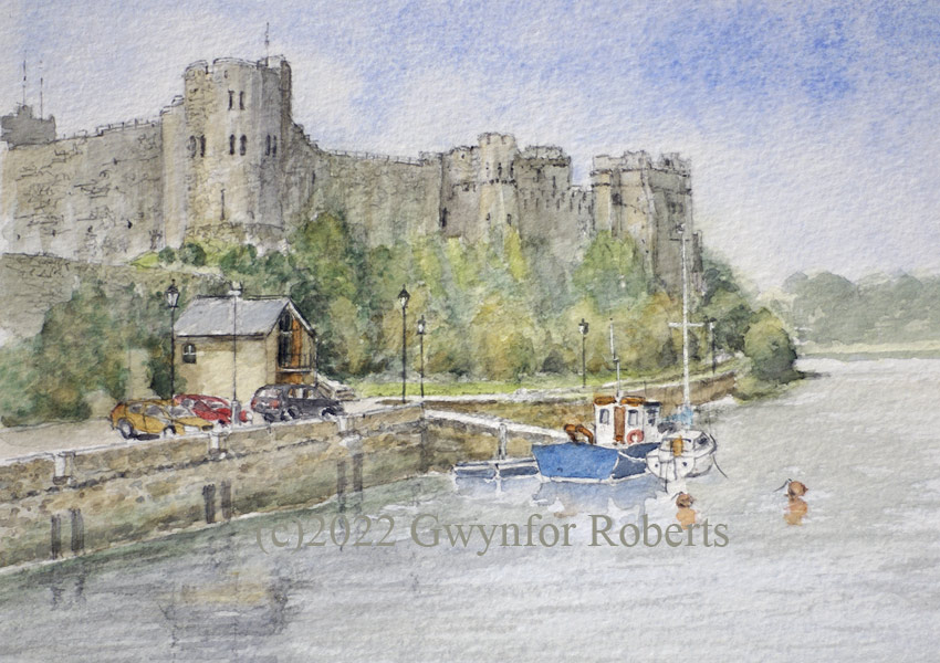Welsh Art-Pembroke Castle, West Wales
