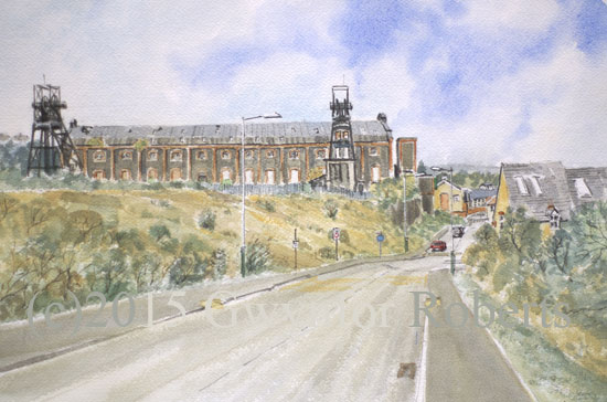 winding gear and winding house at Penallta Colliery