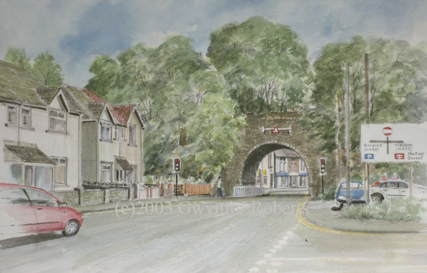 Paintings of Wales-Penallta Road,Ystrad Mynach