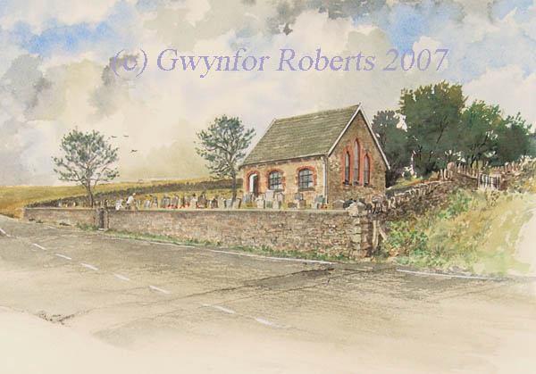 Paintings of Pentwyn Church, near Fochriw