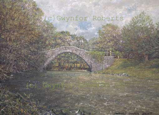 Paintings of Wales-The 'Works bridge' at Pontygwaith