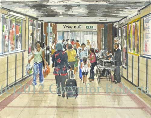 Queen Street railway station, Cardiff.