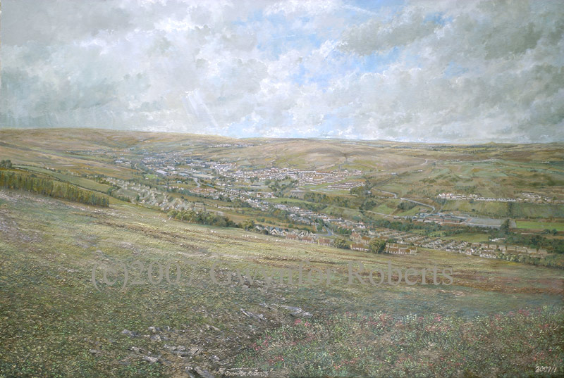 Paintings of Pontlottyn and Rhymney. County of Caerphilly