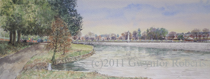 Paintings of Wales. Roath Park, Cardiff