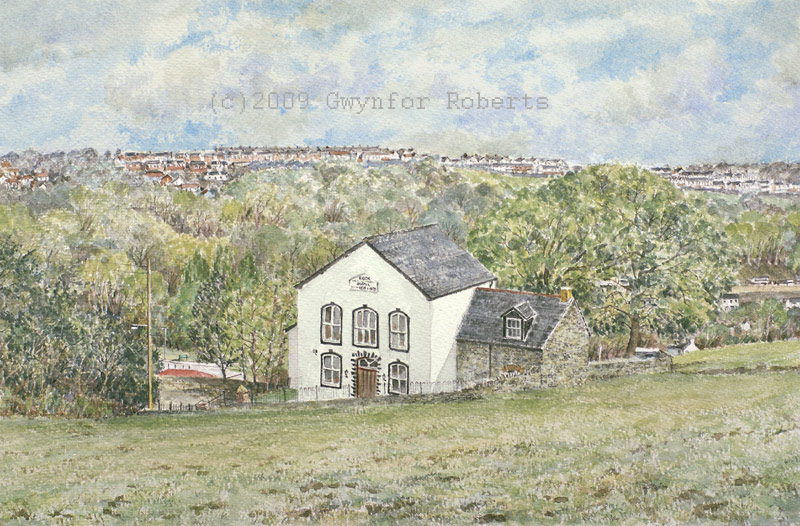 Painting of The Rock Chapel,near Blackwood