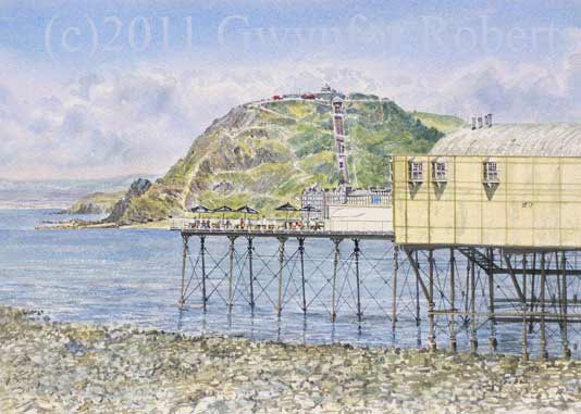 Painting of The Royal Pier, Aberystwyth
