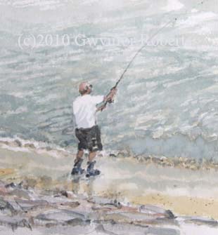 Watercolour paintings of Saundersfoot, West Wales