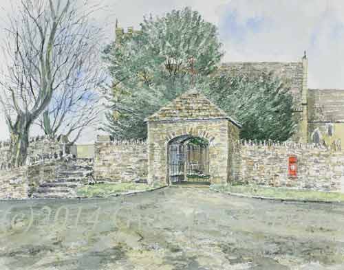The lych gate, Saint ILan's Church, Eglwysilan