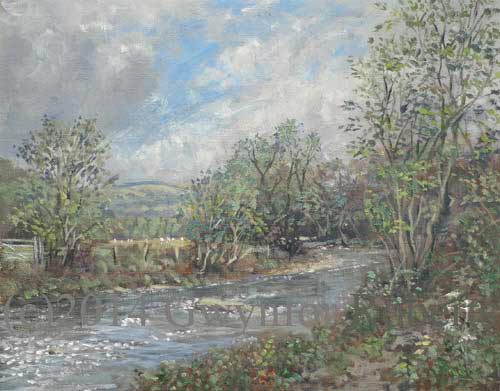 The Rhymney River through Ystrad Mynach