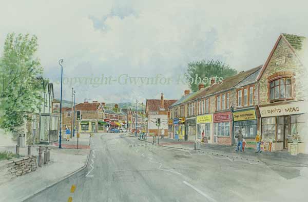Paintings of Wales-Newport Road,Trethomas