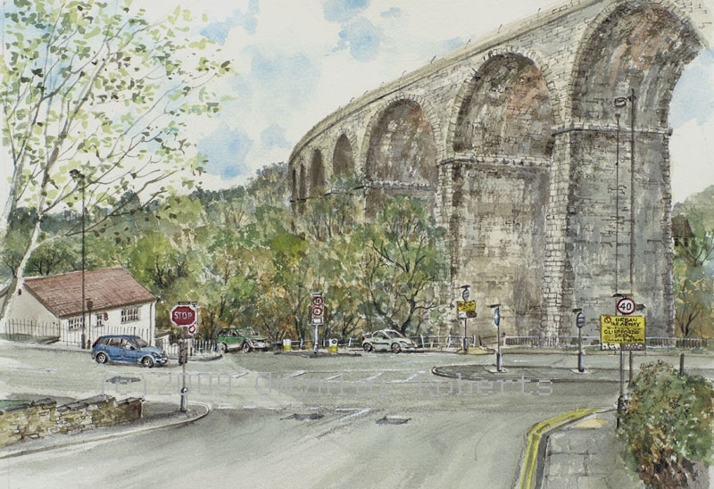 Paintings of Hengoed Viaduct - Along New Road