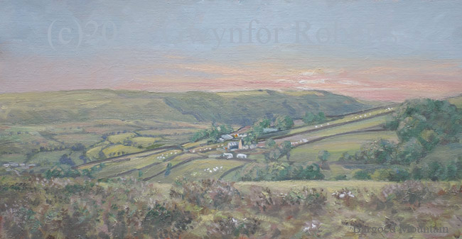 Westerly view from Bargoed mountain